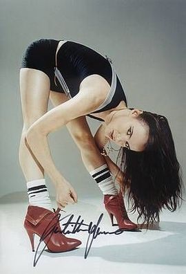 SEXY Original Autogramm Juliette LEWIS auf Großfoto