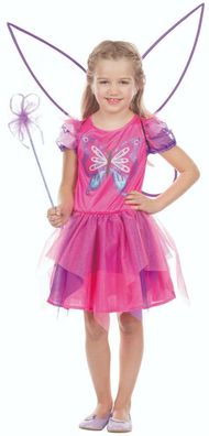 Rubies 12224 - Schmetterling Fee, Butterfly, Kinder Kostüm Kleid, Gr. 104 - 128