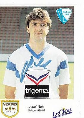 Josef Nehl VFL Bochum 1988-89 1. Karte TOP + A44379