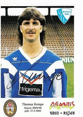 Thomas Kempe VFL Bochum 1989-90 2. Karte TOP + A44394