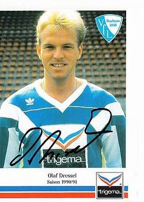 Olaf Dressel VFL Bochum 1990-91 2. Karte TOP + A44401