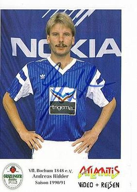 Andreas Ridder VFL Bochum 1990-91 1. Karte TOP + A44404