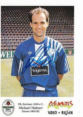 Michael Hubner VFL Bochum 1991-92 Autogrammkarte + A44409
