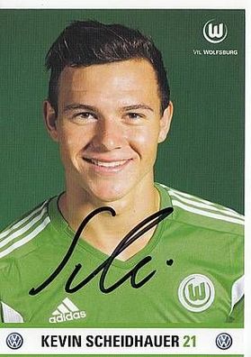 Kevin Scheidhauer VFL Wolfsburg 2011-12 Autogrammkarte + A44556