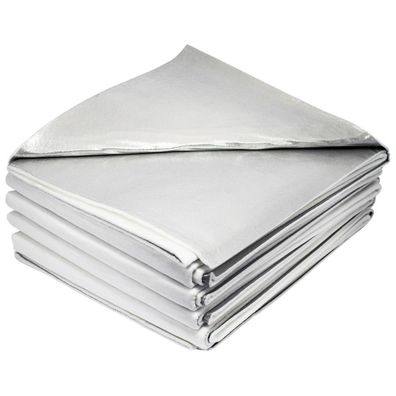 Nobaline Betttuch aluminiumbeschichtet 80 x 250 cm Matratzenauflage Bettlaken