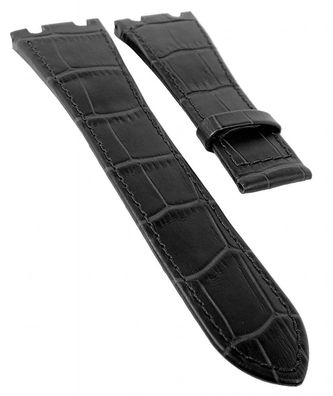 Jaguar Uhrenarmband Leder schwarz ohne Schließe für J666 J667 J670