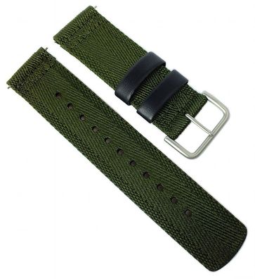 Casio Uhrarmband | Ersatzband 24mm Textil grün G-Shock GA-2000E-4ER