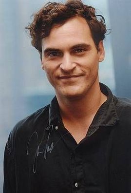 Original Autogramm Joaquin Phoenix auf Großfoto