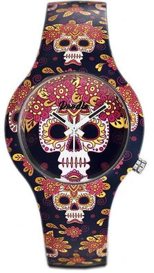 DOODLE WATCH Armbanduhr Silikonband Ø 35mm Santa Muerte Mood > DO35015