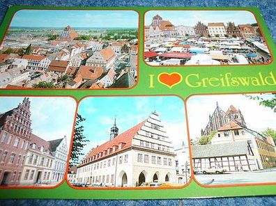 3176 / Ansichtskarte---Greifswald---Universitätsstadt