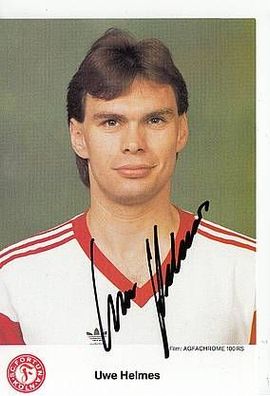 Uwe Helmes Fortuna Köln 1986-87 Autogrammkarte + A44777