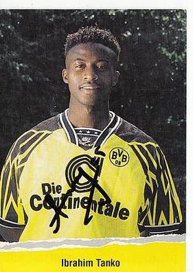 Ibrahim Tanko Borussia Dortmund 1994-95 Autogrammkarte + A44845