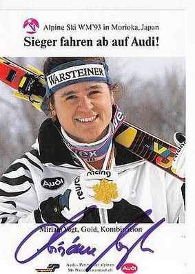 Miriam Vogt Autogrammkarte Original Signiert Ski Alpin + A44760