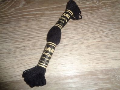 Handstickgarn -Sari Mattgarn. schwarz 5 Gramm
