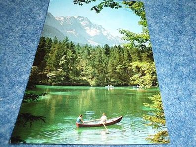 3320 / Ansichtskarte --- Badersee mit Zugspitze