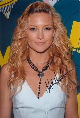 Original Autogramm KATE HUDSON auf Großfoto