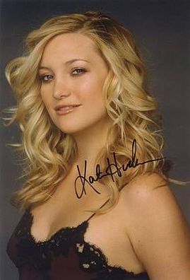 Original Autogramm KATE HUDSON auf Großfoto