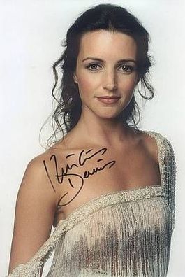 Original Autogramm Kristin DAVIS auf Großfoto