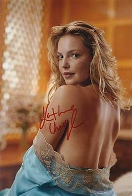 SEXY Original Autogramm Katherine HEIGL auf Großfoto