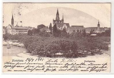 20601 Ak Konstanz Stadtgarten 1901