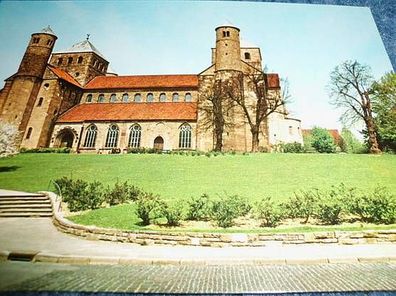 3425 / Ansichtskarte-Hildesheim-St Michaeliskirche im Frühling