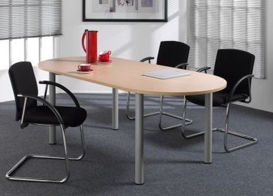Konferenztisch TEN oval 200 x 90 cm Besprechungstisch Tisch Meetingtisch