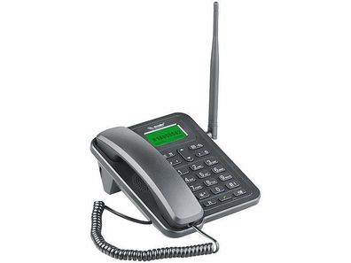 GSM-Tisch-Telefon mit SMS-Funktion und Akku, ohne Vertrags & SIM-Lock Mobiltelef