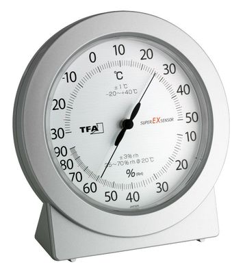 Präzisions-thermometer-hygrometer SUPER EX TFA 45.2020 Luftfeuchtigkeit messen