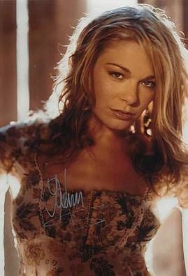Original Autogramm LEANN RIMES auf Großfoto