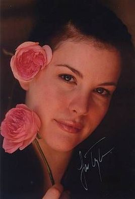 Original Autogramm LIV TYLER auf Großfoto