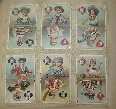 Liebigbilder Serie 196 "Spielkarten" komplett 1891 (13/ D8709zzz)