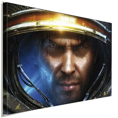 StarCraft Soldier Leinwandbild AK ART Kunstdruck Wanddeko Wandbild Mehrfarbig