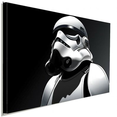 Star Wars Stormtrooper S/ W Leinwandbild AK ART Kunstdruck Wandbild Wanddeko XXl