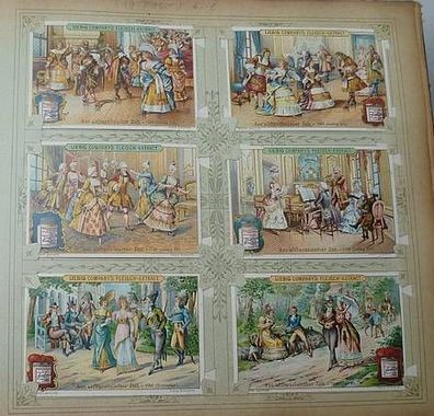 Liebigbilder Serie 519 "Aus altfranzösischer Zeit" komplett 1902 (12/ D0322qq)
