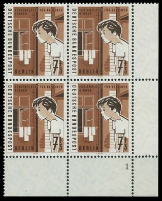 BERLIN 1960 Nr 193 postfrisch Viererblock Formnummer 1 X8ED7D6