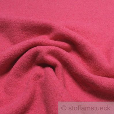 Stoff Schurwolle Gewirk pink reine Wolle Walk Walkloden Wirkloden warm