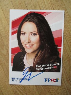 Österreich FPÖ Politikerin Petra Steger - handsigniertes Autogramm!!