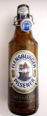 Bierflasche Flensburger Pilsener mit Porzellan Bügelverschluß - leer