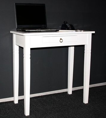 Massivholz Konsolentisch weiß Flurtisch Schreibtisch TV tisch Wandtisch Beistelltisch