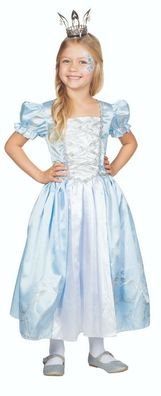 Rubies 12355 - Prinzessin Lilly Kinder Kostüm, blau mit Puffärmeln Gr. 104 - 128