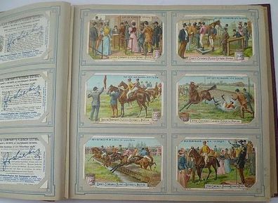 Liebigbilder Serie 451 "Auf der Rennbahn" komplett 1900 (11/ D0224m)