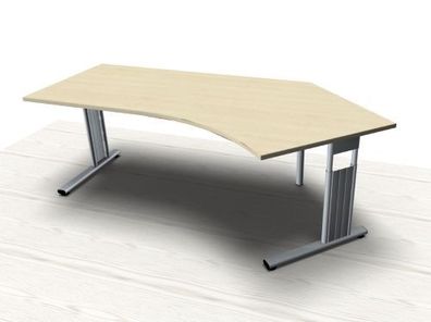 Schreibtisch Mega 135° rechte Seite Büromöbel Bürotisch PC-Schreibtisch