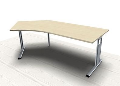 Schreibtisch Mega 135° rechte Seite Büromöbel Bürotisch Schreibtische