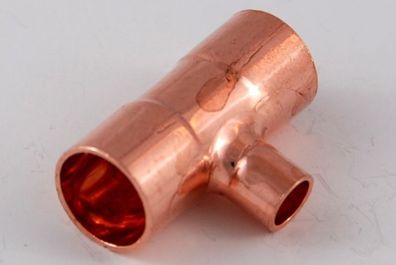 2x Kupferfitting Reduzier-T-Stück 12-06-12 mm 5130 Lötfitting copper fitting CU