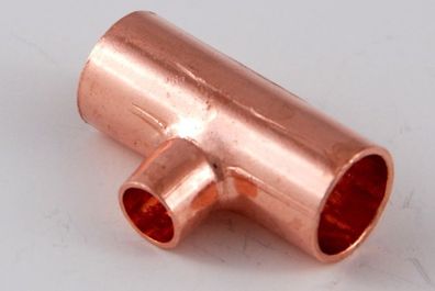 2x Kupferfitting Reduzier-T-Stück 10-06-10 mm 5130 Lötfitting copper fitting CU
