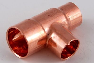 2x Kupferfitting Reduzier-T-Stück 16-12-12 mm 5130 Lötfitting copper fitting CU