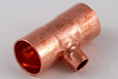 2x Kupferfitting Reduzier-T-Stück 15-06-15 mm 5130 Lötfitting copper fitting CU