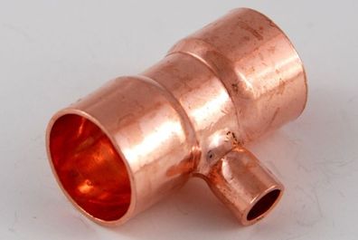 2x Kupferfitting Reduzier-T-Stück 16-06-16 mm 5130 Lötfitting copper fitting CU