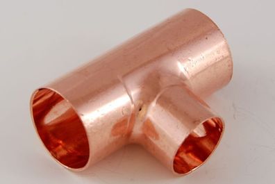 2x Kupferfitting Reduzier T Stück 28-22-28 mm 5130 Lötfitting copper fitting CU