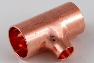 2x Kupferfitting Reduzier T Stück 28-15-28 mm 5130 Lötfitting copper fitting CU